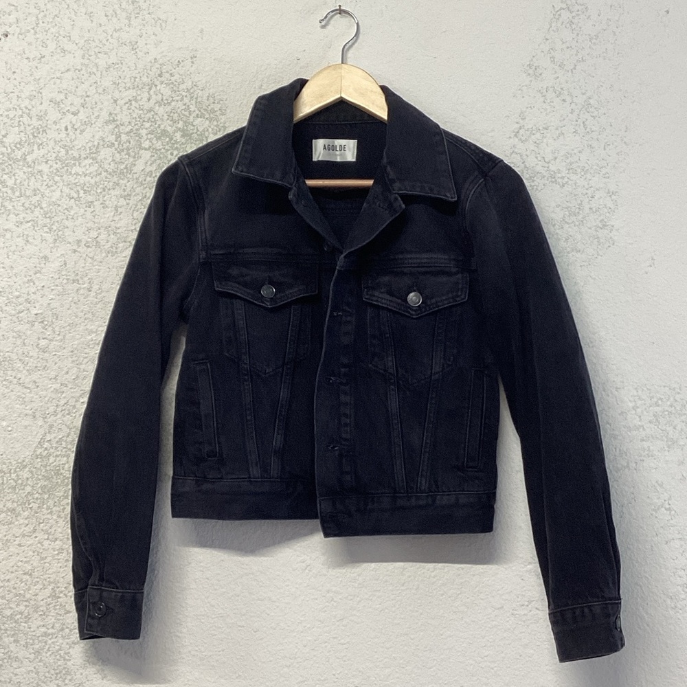 AGOLDE *90’s Jean Jacket Charcoal Denim Size XS